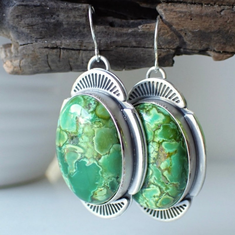 Bohemian Anti-allergy Silvery Color Drop Hook Earrings